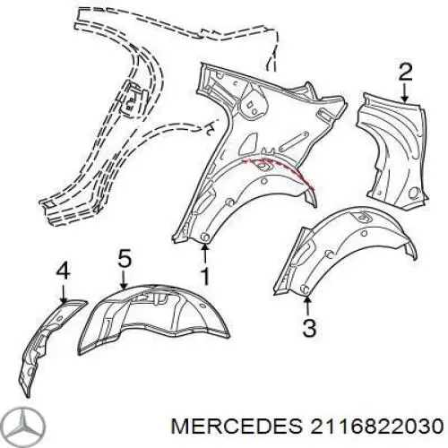 A2116822030 Mercedes 