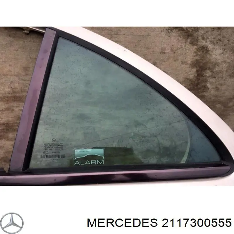 Скло-кватирка двері, задній, лівою на Mercedes E (W211)