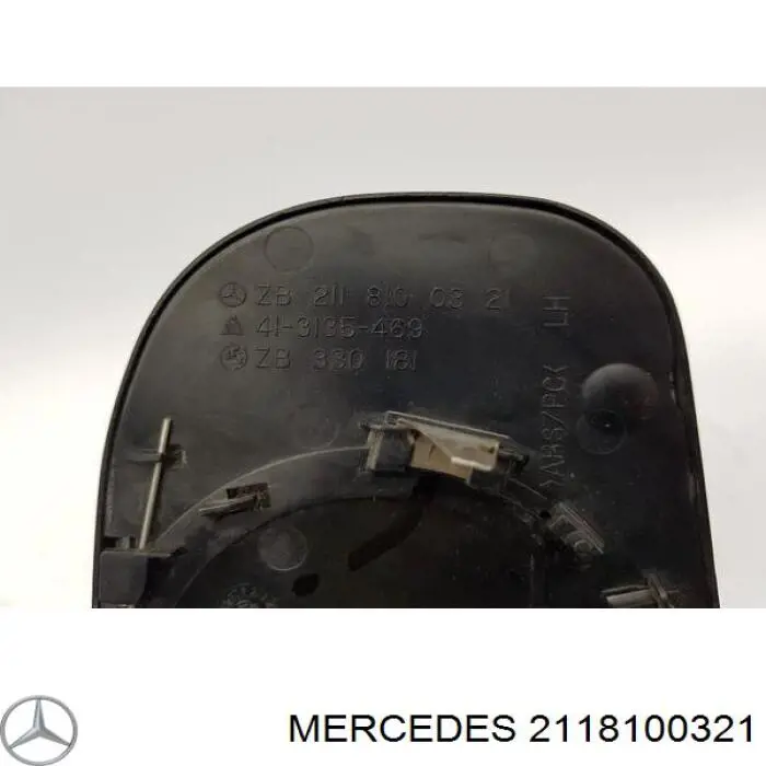 Дзеркальний елемент дзеркала заднього виду, лівого A2118100321 Mercedes