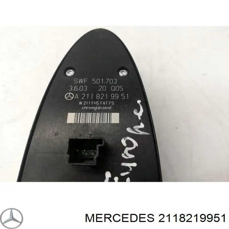 2118219951 Mercedes кнопковий блок керування склопідіймачами передній лівий