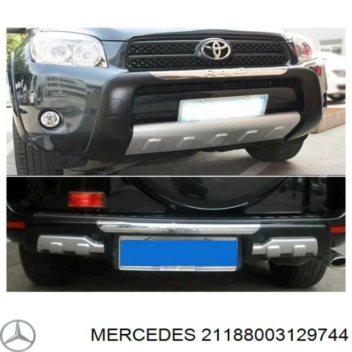 5703053528971P Mercedes Молдинг бампера заднього, лівий
