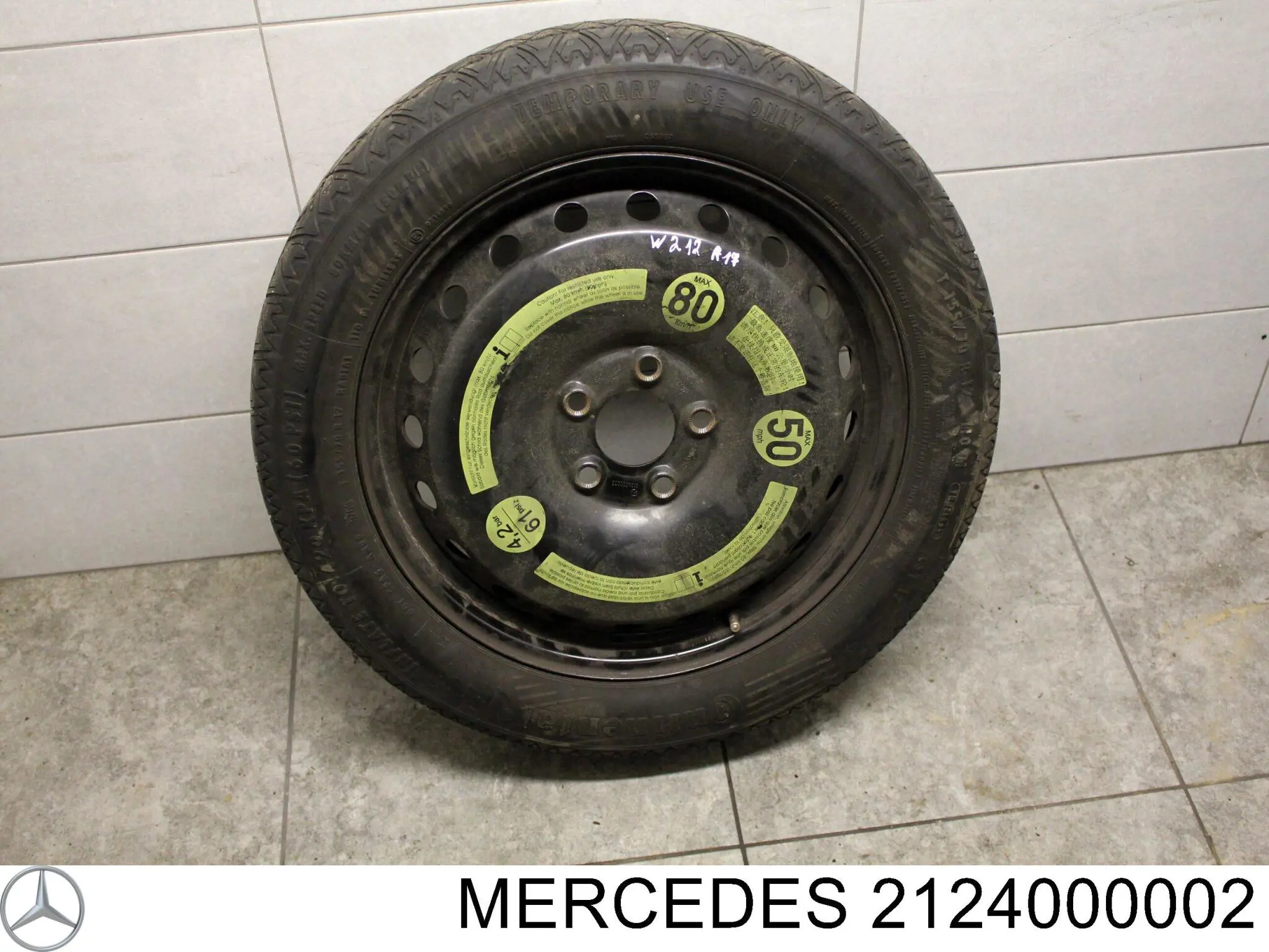 Докатка, аварійне запасне колесо Mercedes A212400000264 ціна, від 114.02 USD