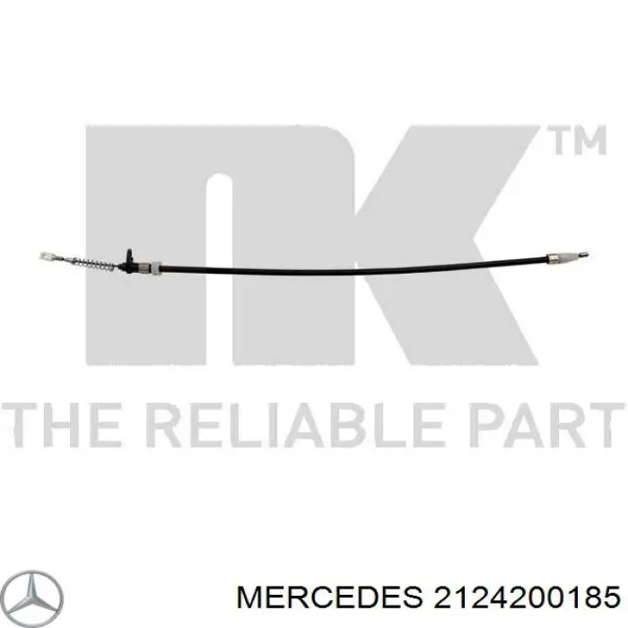 Трос ручного гальма задній, правий/лівий A2124200185 Mercedes