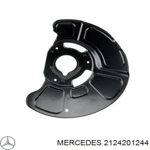 2124201244 Mercedes захист гальмівного диска, переднього, правого
