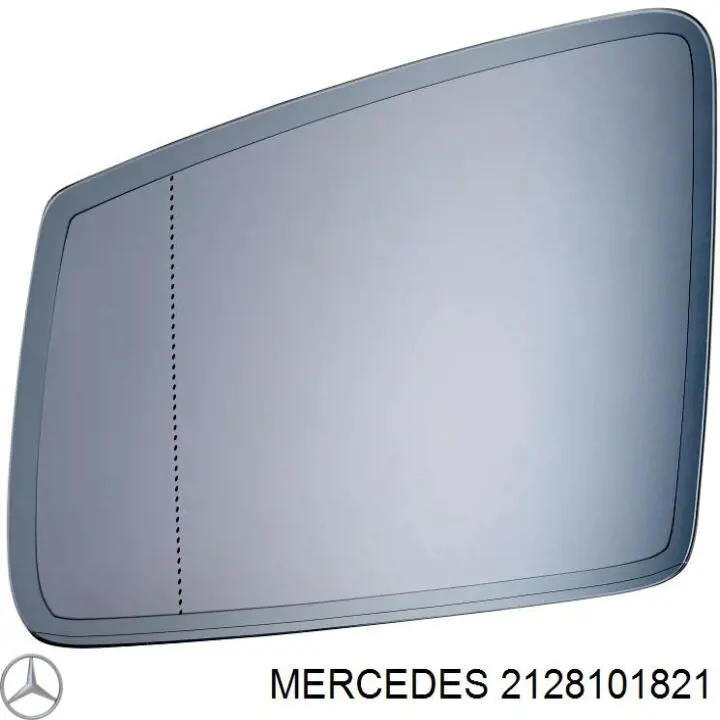 Купити A212810032105 Mercedes Дзеркальний елемент дзеркала заднього виду, лівого