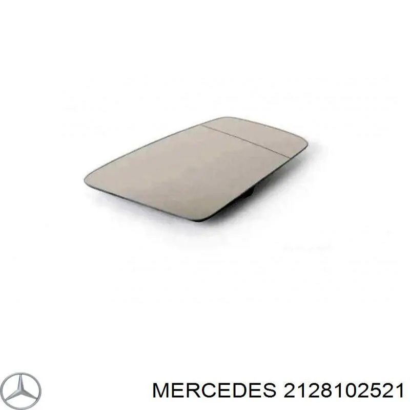 2128102521 Mercedes дзеркальний елемент дзеркала заднього виду, правого