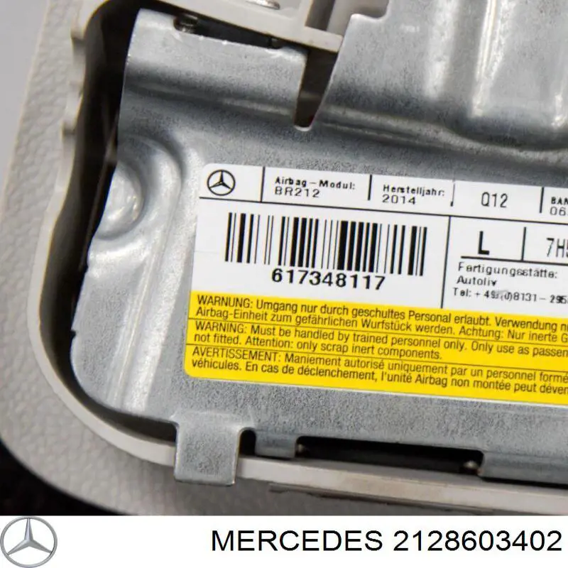 Подушка безпеки AIRBAG спинки сидіння, лівого A21286034029051 Mercedes