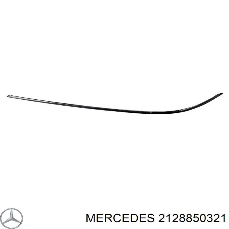 2128850321 Mercedes молдинг переднього бампера, лівий