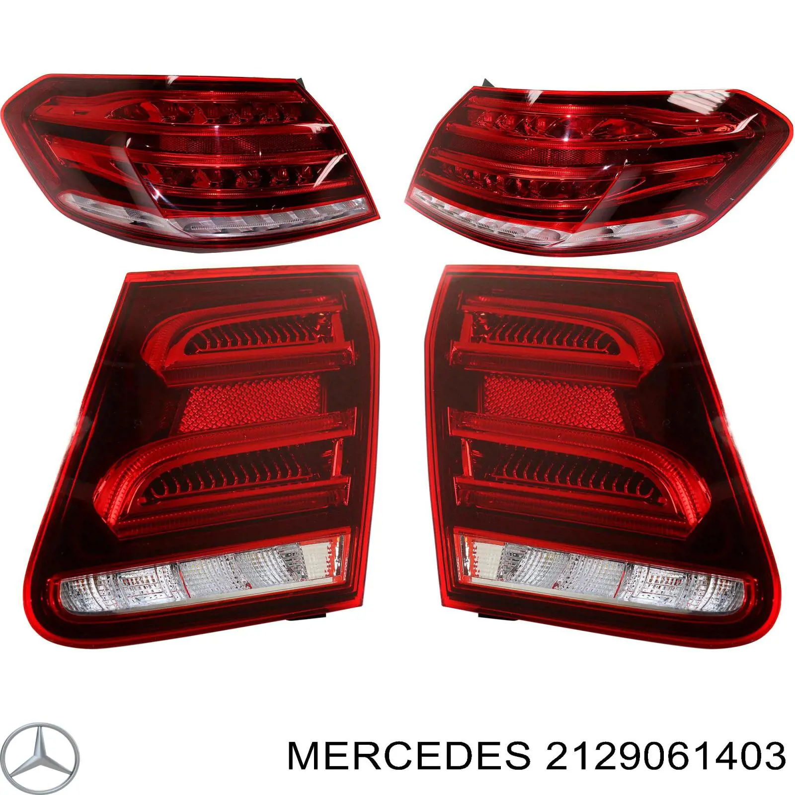Ліхтар задній правий, зовнішній Mercedes A2129061403 ціна, від 126.69 USD