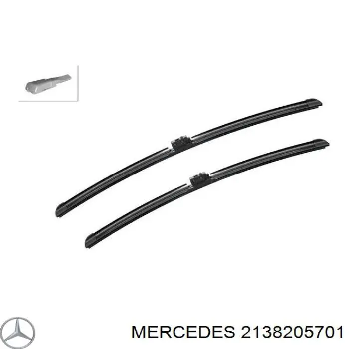 2138205701 Mercedes щітка-двірник лобового скла, комплект з 2-х шт.