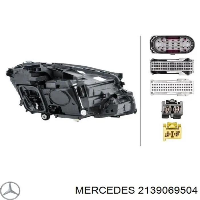 A213906 Mercedes Фара дальнього світла в зборі