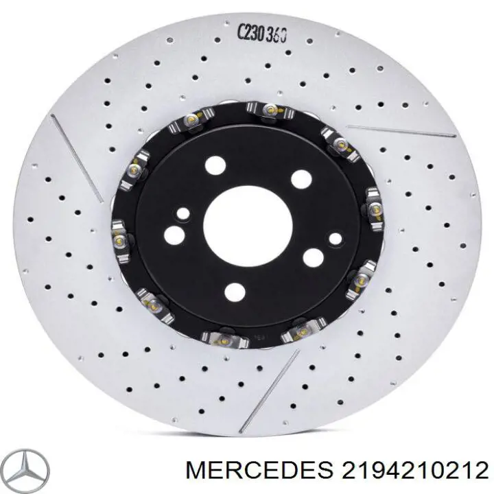 2194210212 Mercedes диск гальмівний передній