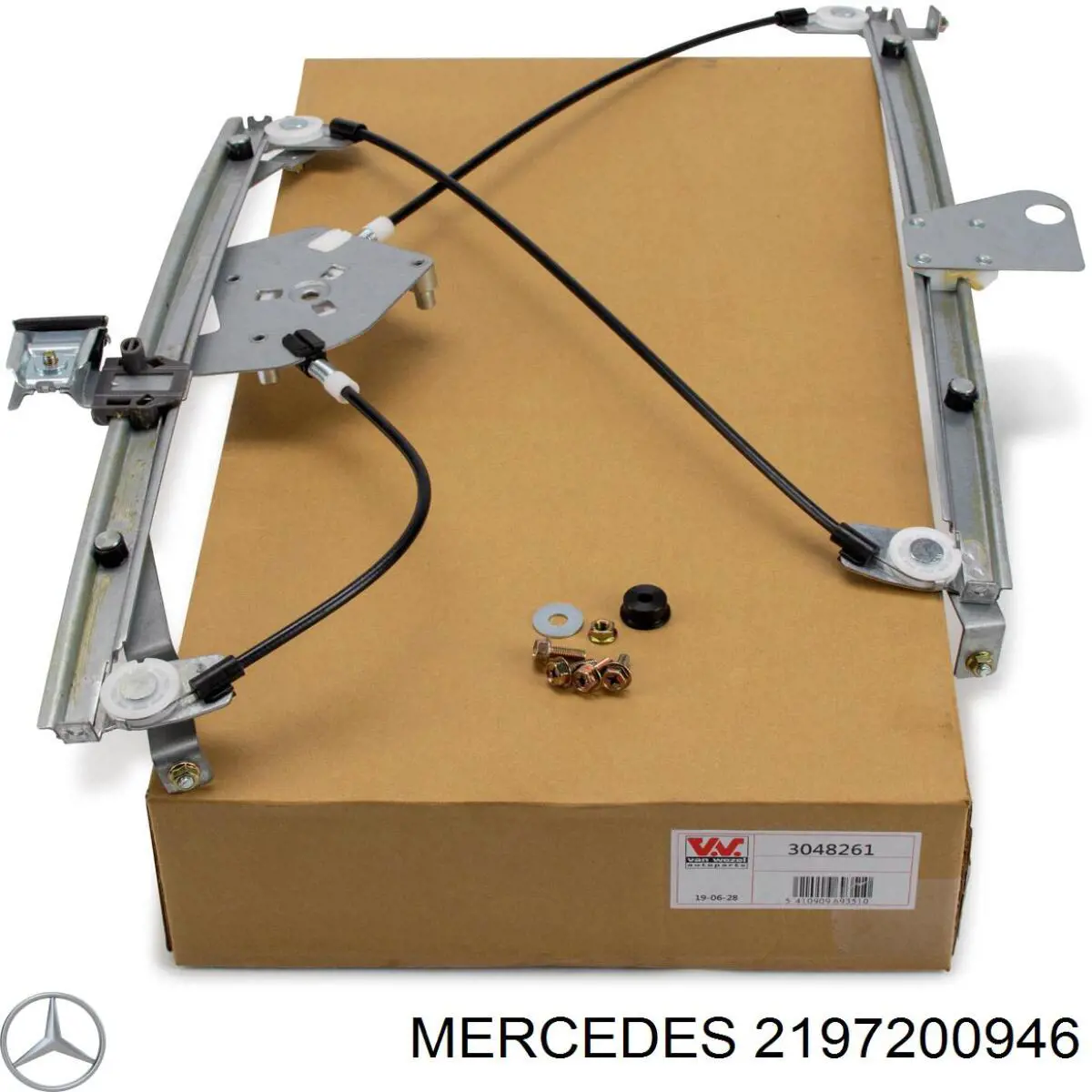 2197200946 Mercedes механізм склопідіймача двері передньої, лівої