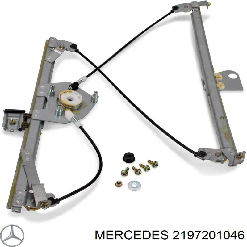 2197201046 Mercedes механізм склопідіймача двері передньої, правої