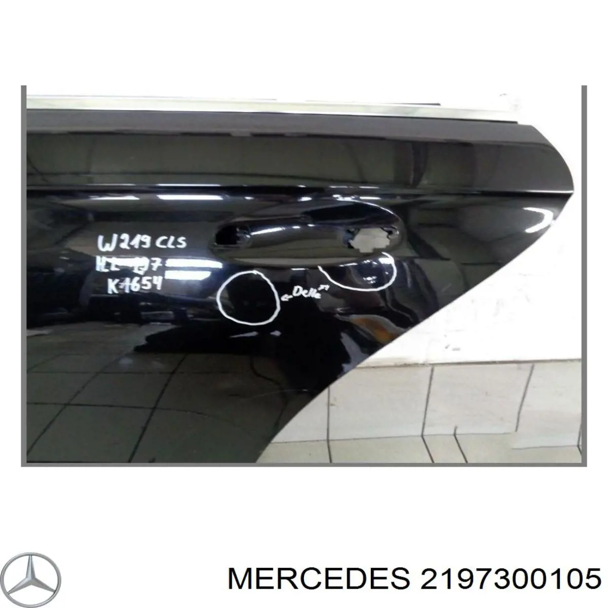  Двері задні, ліві Mercedes CLS 