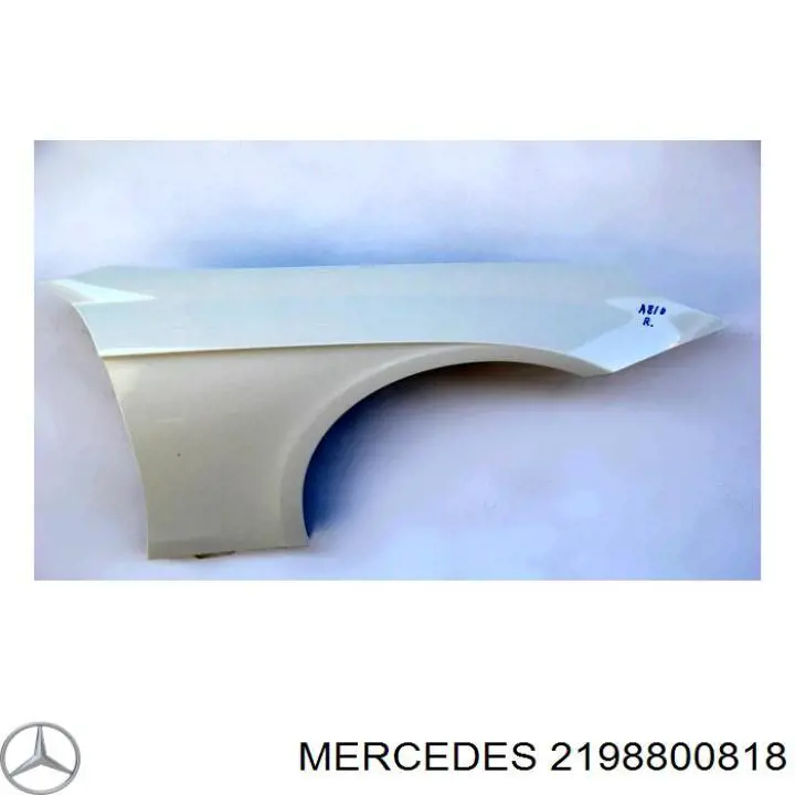2198800818 Mercedes крило переднє праве