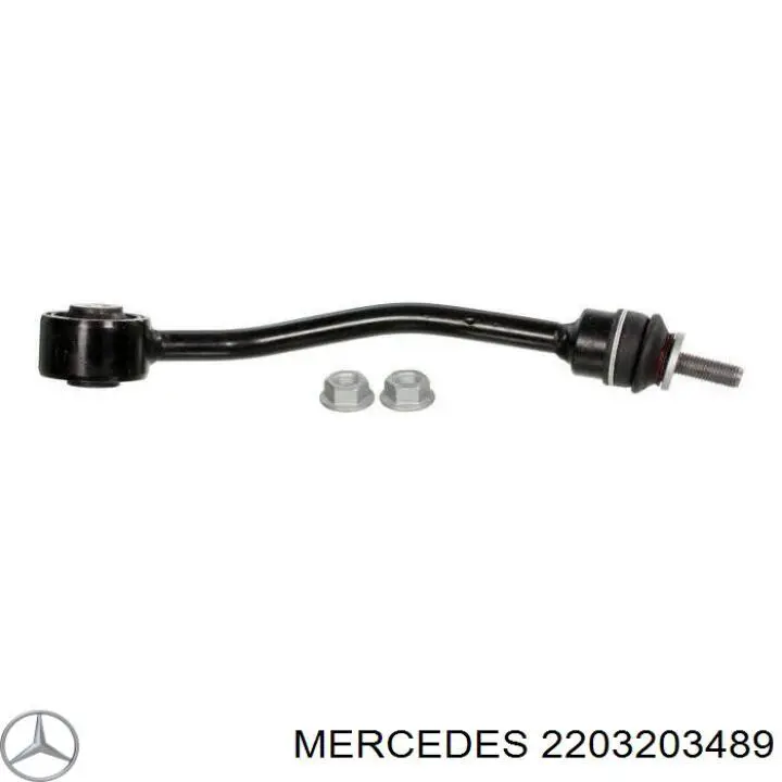 2203203489 Mercedes стійка стабілізатора переднього, права