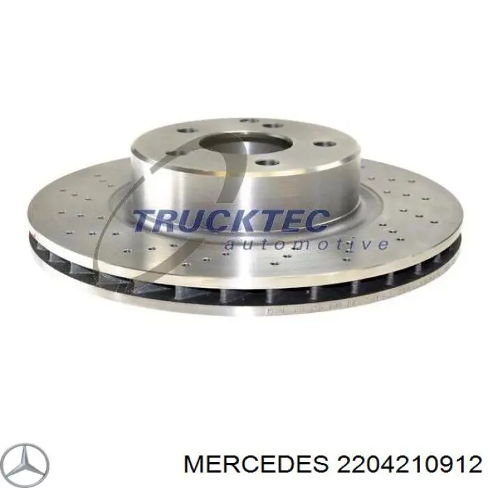 2204210912 Mercedes диск гальмівний передній