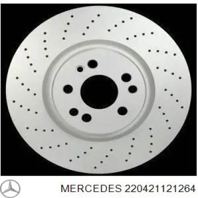 A2204211212 Mercedes диск гальмівний передній