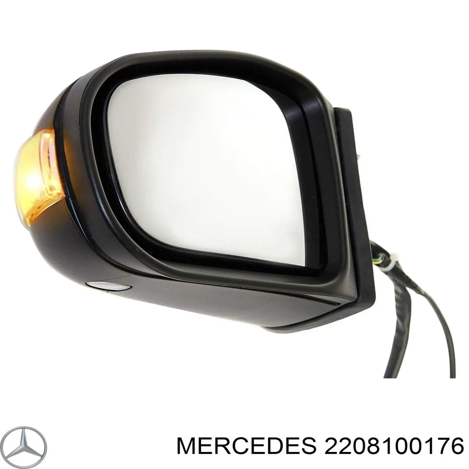 Ліве бічне дзеркало Mercedes A2208100176 ціна, від 84.36 USD