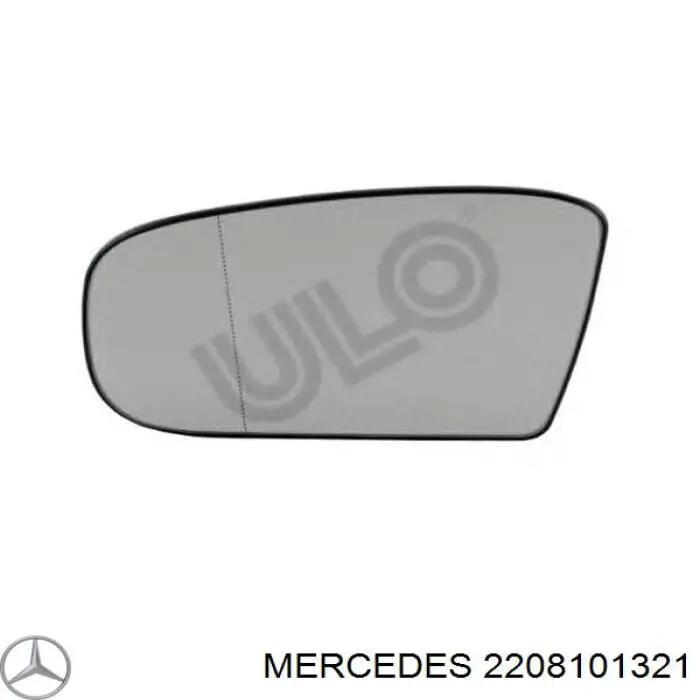 Купити A2208101321 Mercedes Дзеркальний елемент водійського дзеркала