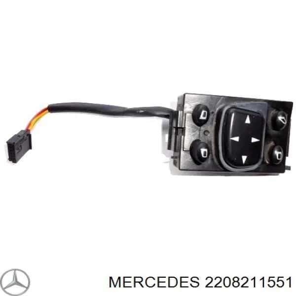 Блок керування дзеркалами заднього виду на Mercedes S (W220)