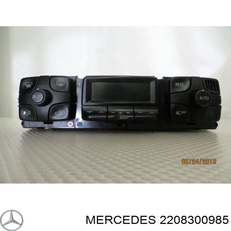 2208300985 Mercedes реостат/перемикач-регулятор режиму обігрівача салону