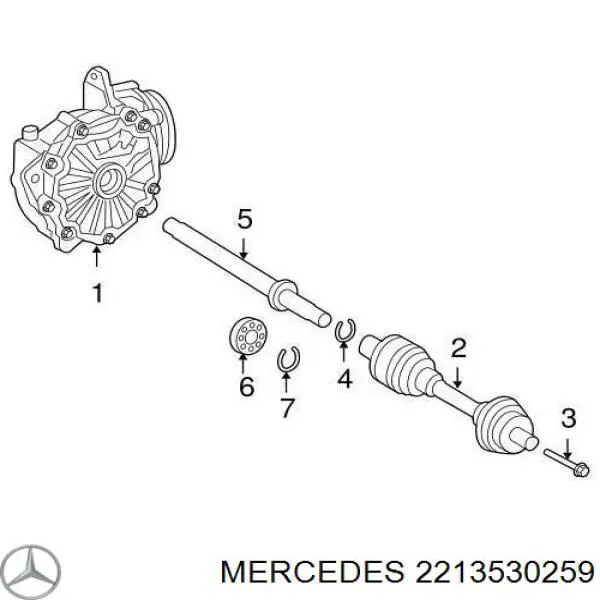  Mercedes A2213530259 ціна, від 9.00 USD