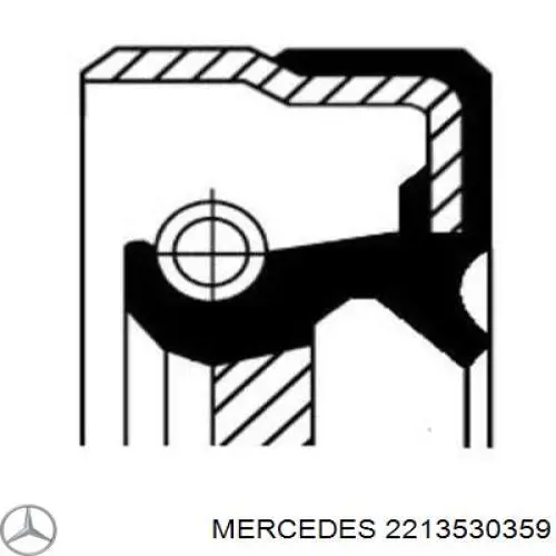 Сальник хвостовика редуктора переднього моста на Mercedes GLC (X253)