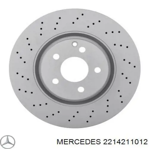 2214211012 Mercedes диск гальмівний передній
