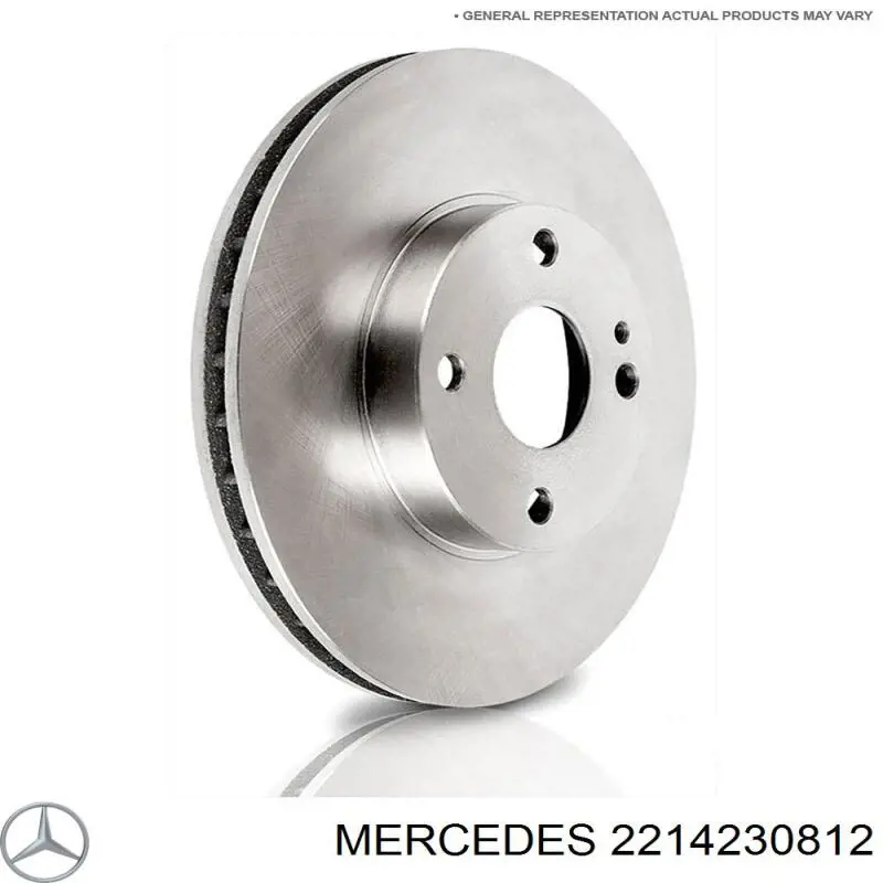 2214230812 Mercedes диск гальмівний задній