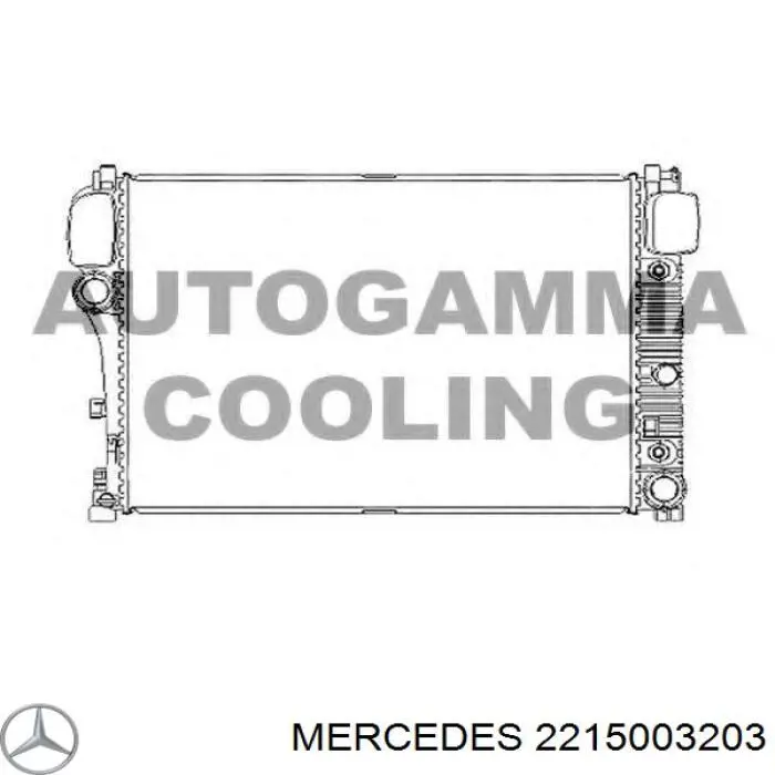 2215003203 Mercedes радіатор охолодження двигуна
