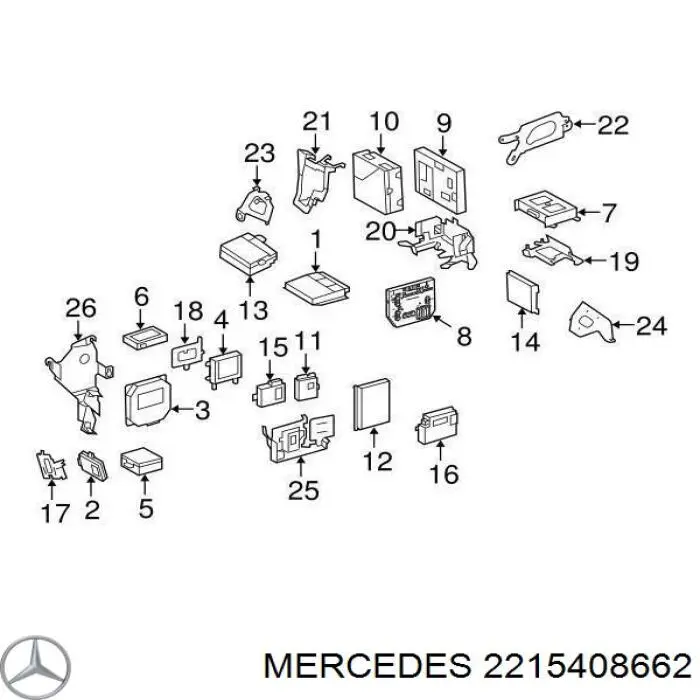  Mercedes A2215408662 ціна, від 56.25 USD