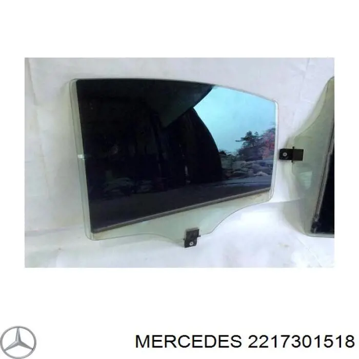 2217301518 Mercedes скло задньої двері лівої