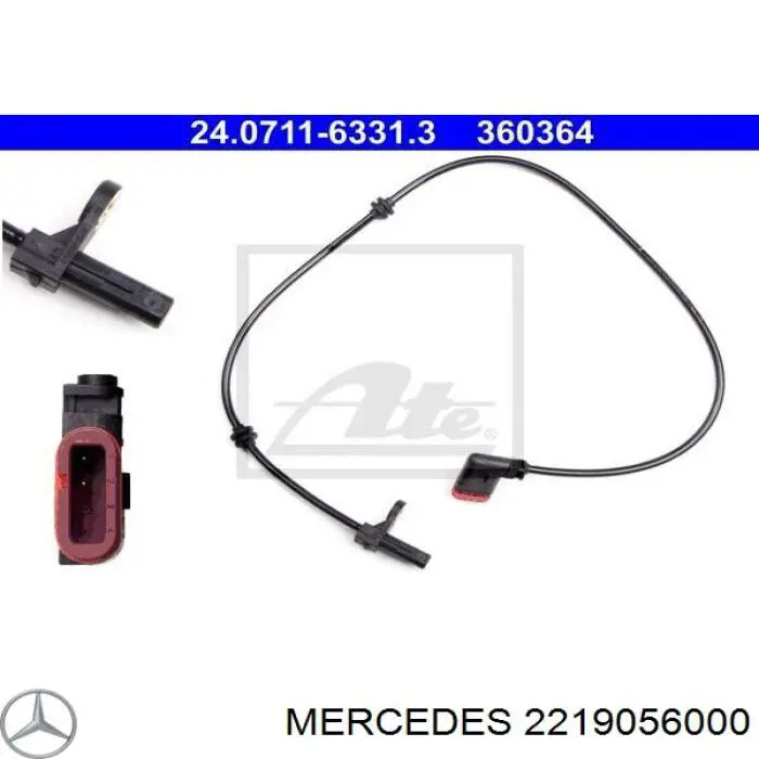 2219056000 Mercedes датчик абс (abs задній)