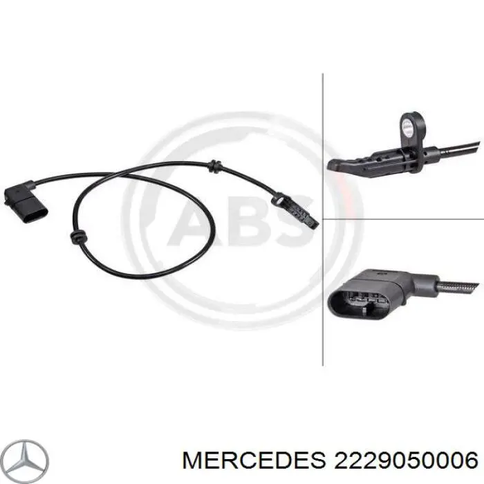 A222905000664 Mercedes Датчик АБС (ABS) задній правий