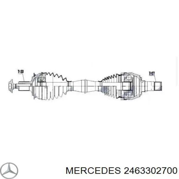 Купити A2463307600 Mercedes Ліва піввісь
