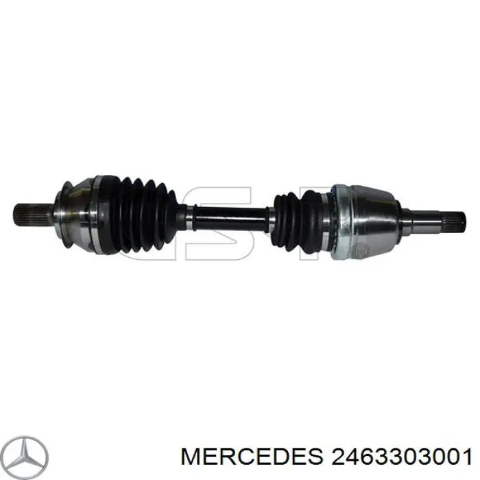 Привід передній лівий Mercedes A2463303001 ціна, від 214.69 USD