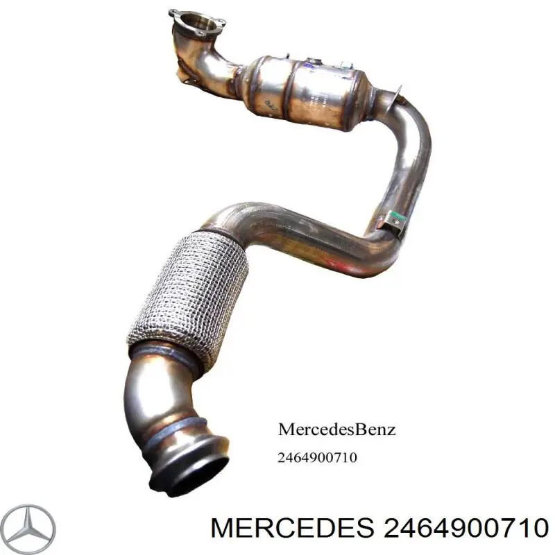 Труба приймальна (штани) глушника, передня Mercedes A2464900710 ціна, від 73.26 USD