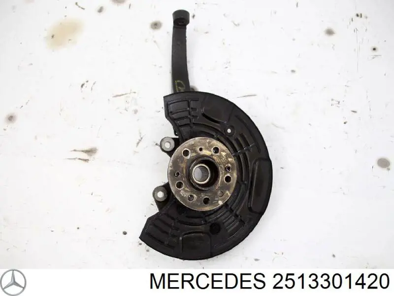Купити A2513301420 Mercedes Кулак поворотний передній правий
