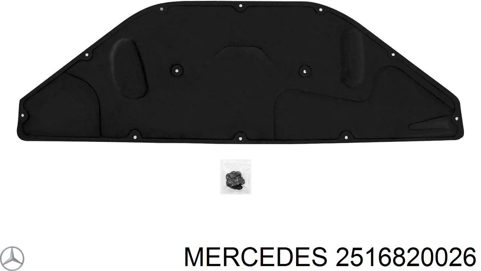  Шумоізоляція капота Mercedes R 