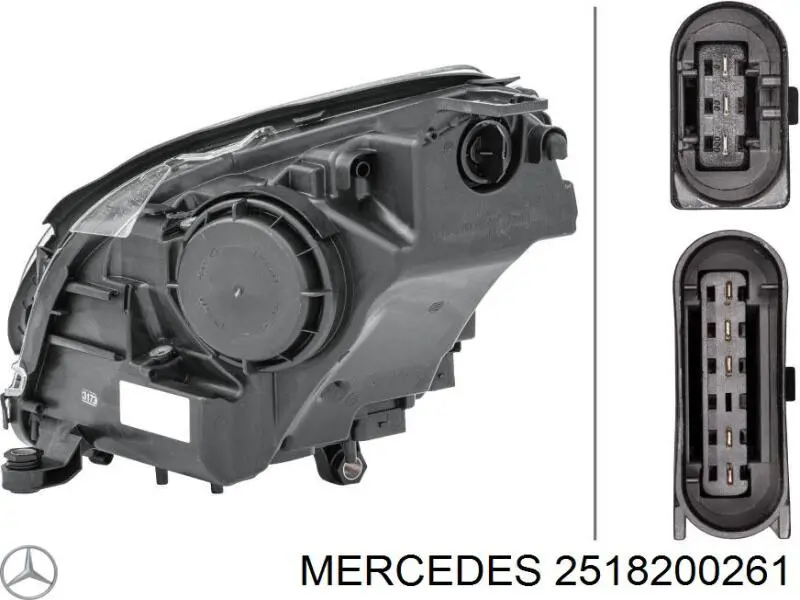 Фара права A2518200261 Mercedes