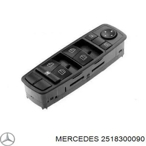 Кнопковий блок керування склопідіймачами передній лівий A2518200110 Mercedes