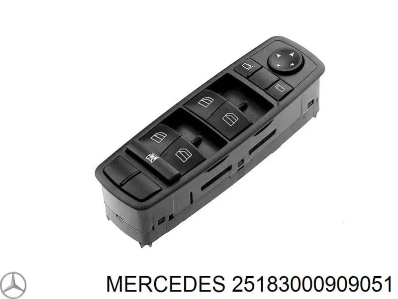 25183000909051 Mercedes кнопковий блок керування склопідіймачами передній лівий