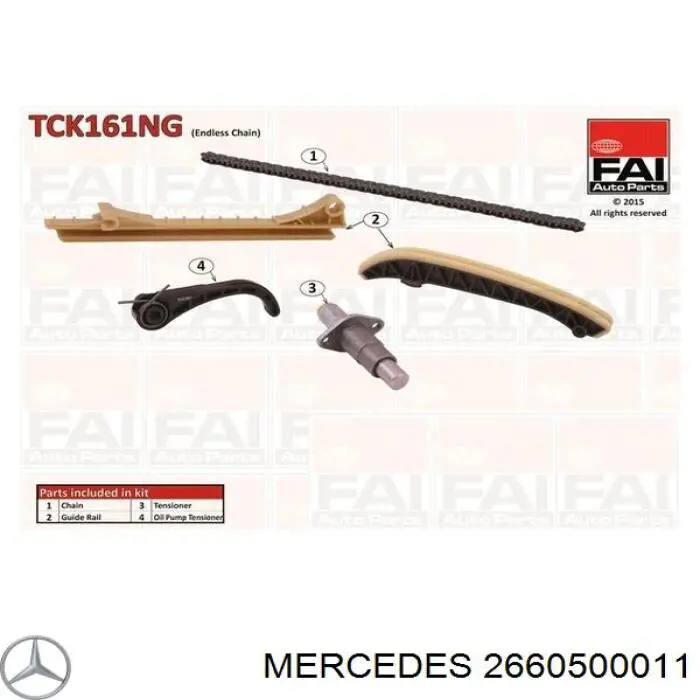 Натягувач ланцюга ГРМ Mercedes A2660500011 ціна, від 55.10 USD