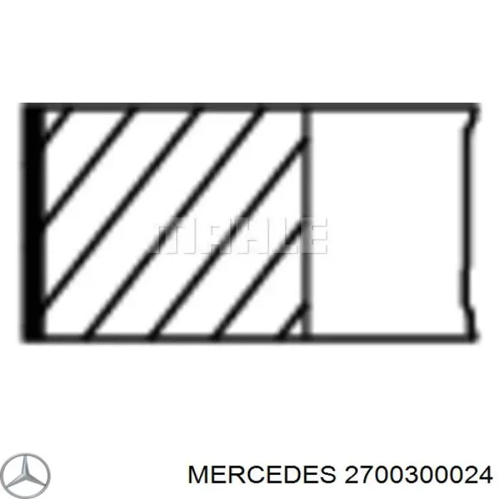 Кільця поршневі на 1 циліндр, STD. Mercedes A2700300024 ціна, від 30.97 USD