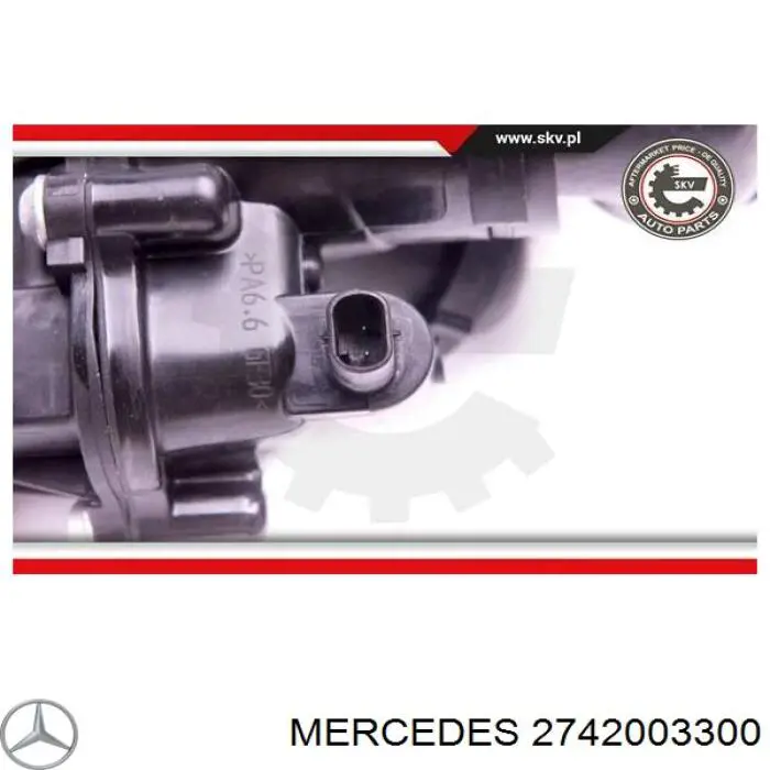 Корпус термостата на Mercedes GLK (X204)
