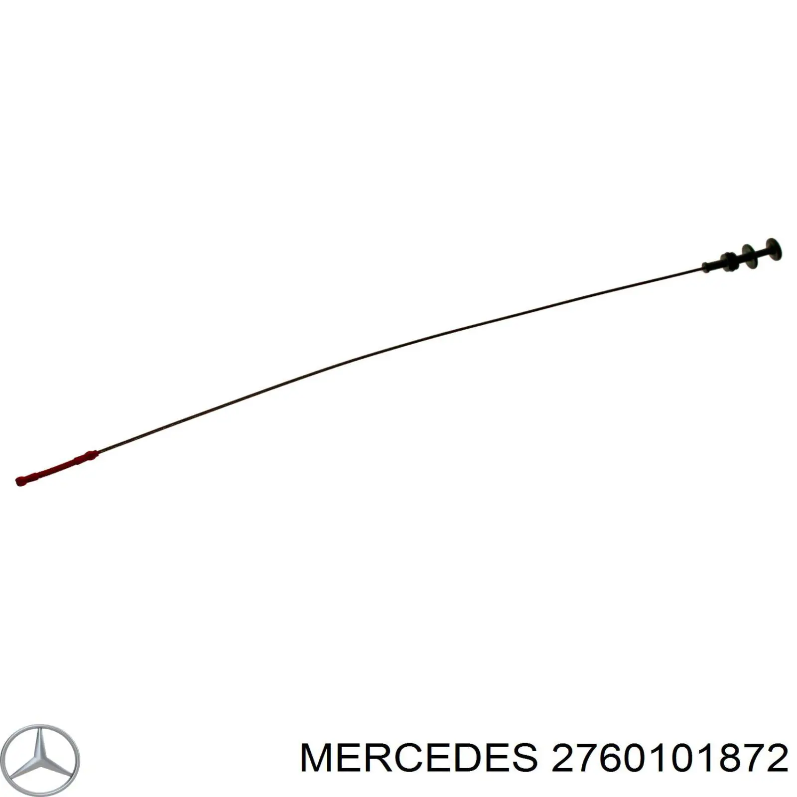 Щуп-індикатор рівня масла в двигуні на Mercedes S (W221)