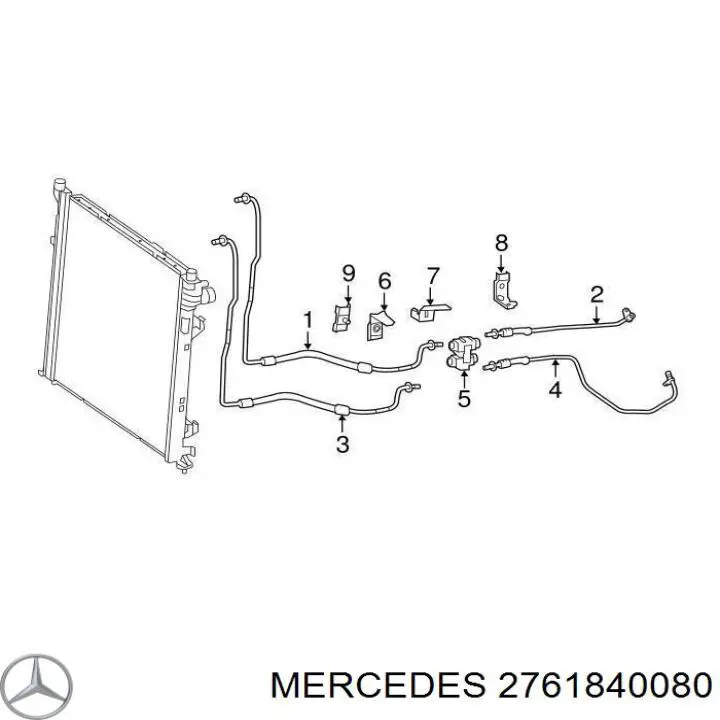  Mercedes A2761840080 ціна, від 4.49 USD