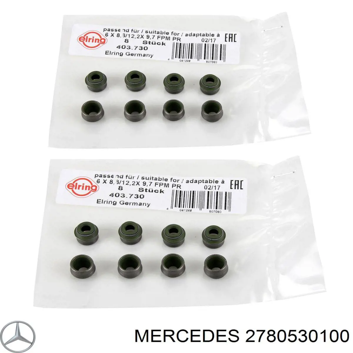 2780530100 Mercedes сальник клапана (маслознімний, впуск/випуск)